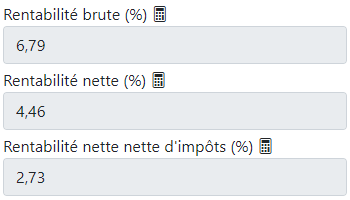 Exemple calcul Rentabilité